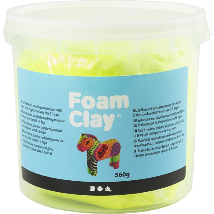 Foam Clay® , Hellgelb, 560 g/ 1 Eimer