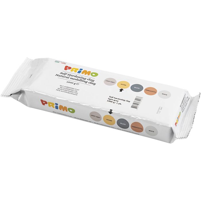 Selbsthärtender Ton, Ockergelb, 12x1000 g/ 1 Pck
