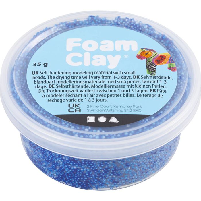Foam Clay® , Blau, 35 g/ 1 Dose