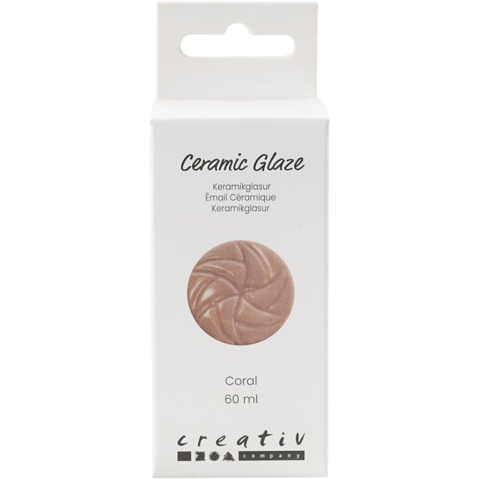 Keramikkglasur, 984-1101 °C, Deckend, Coral, 60 ml/ 1 Dose