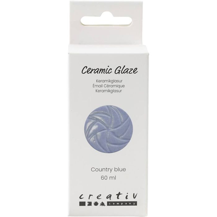 Keramikkglasur, 984-1101 °C, Deckend, Country Blue, 60 ml/ 1 Dose