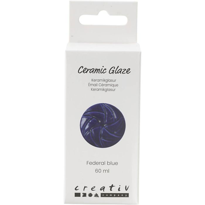 Keramikkglasur, 984-1101 °C, Deckend, Federal Blue, 60 ml/ 1 Dose