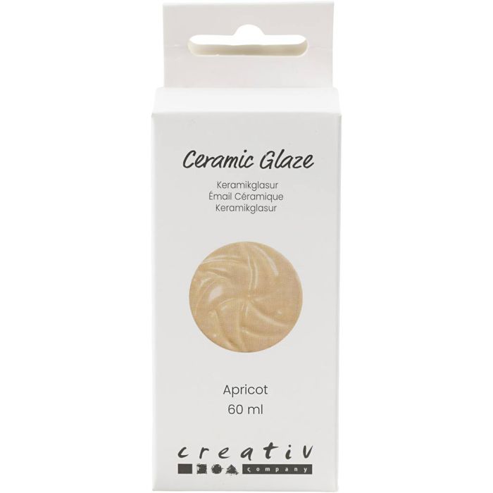 Keramikkglasur, 984-1101 °C, Deckend, Apricot, 60 ml/ 1 Dose