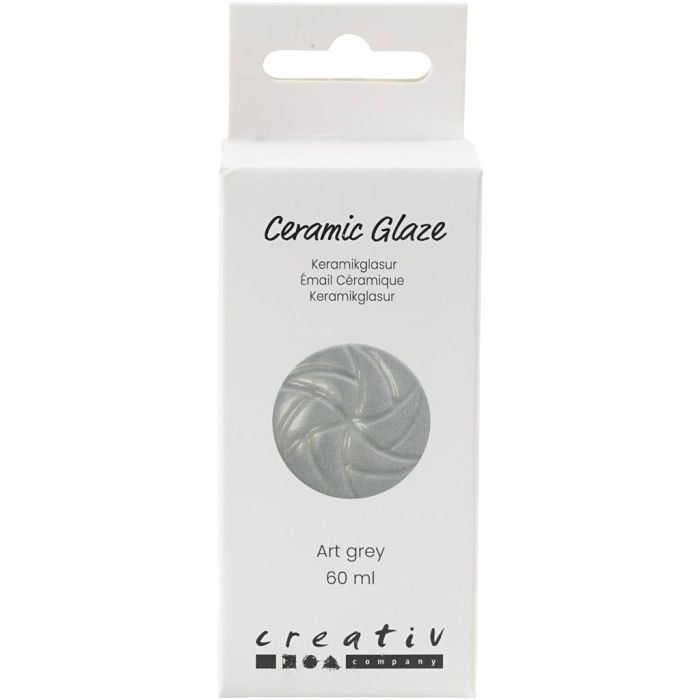 Keramikkglasur, 984-1101 °C, Deckend, Art Grey, 60 ml/ 1 Dose