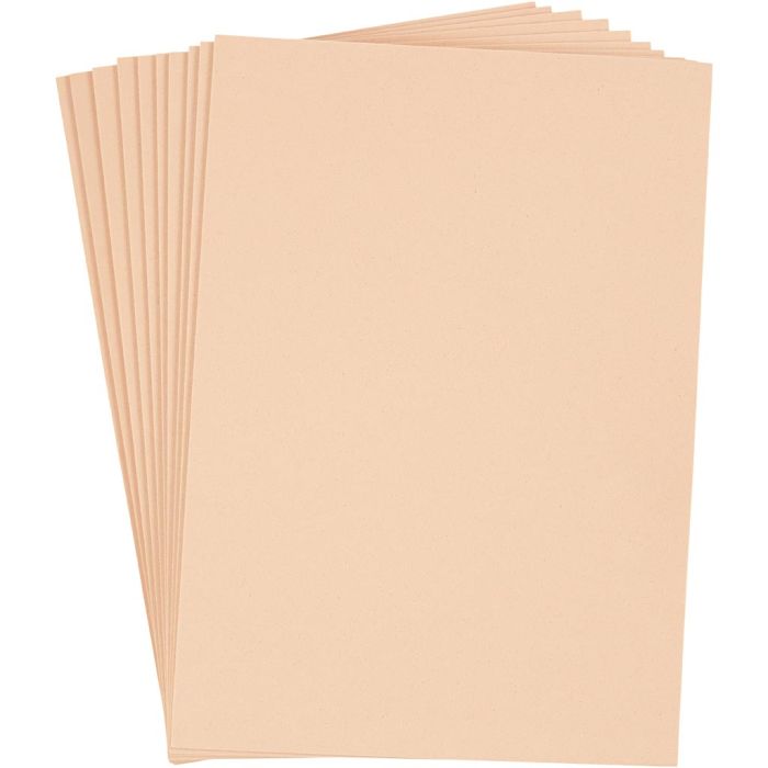 Moosgummi , A4, Blatt 210x297 mm, Dicke 2 mm, Creme, 10 Bl./ 1 Pck