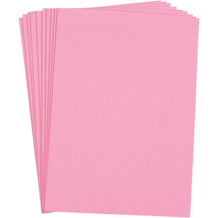 Moosgummi , A4, Blatt 210x297 mm, Dicke 2 mm, Rosa, 10 Bl./ 1 Pck