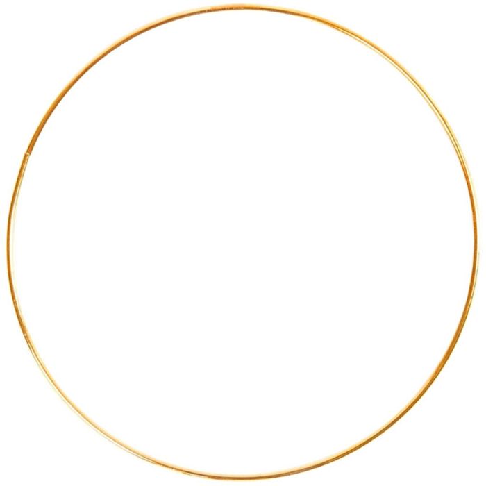 Kreis aus Metall, D 40 cm, Vergoldet, 1 Stk
