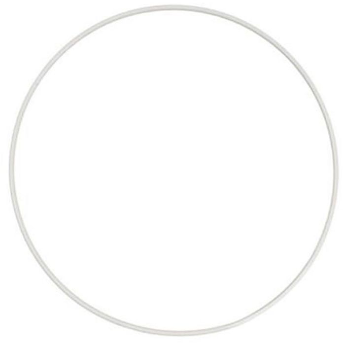 Kreis aus Metall, D 12 cm, Weiß, 1 Stk
