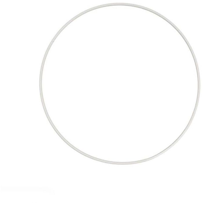 Kreis aus Metall, D 22 cm, Weiß, 1 Stk