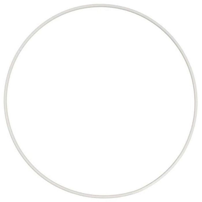 Kreis aus Metall, D 25 cm, Weiß, 1 Stk