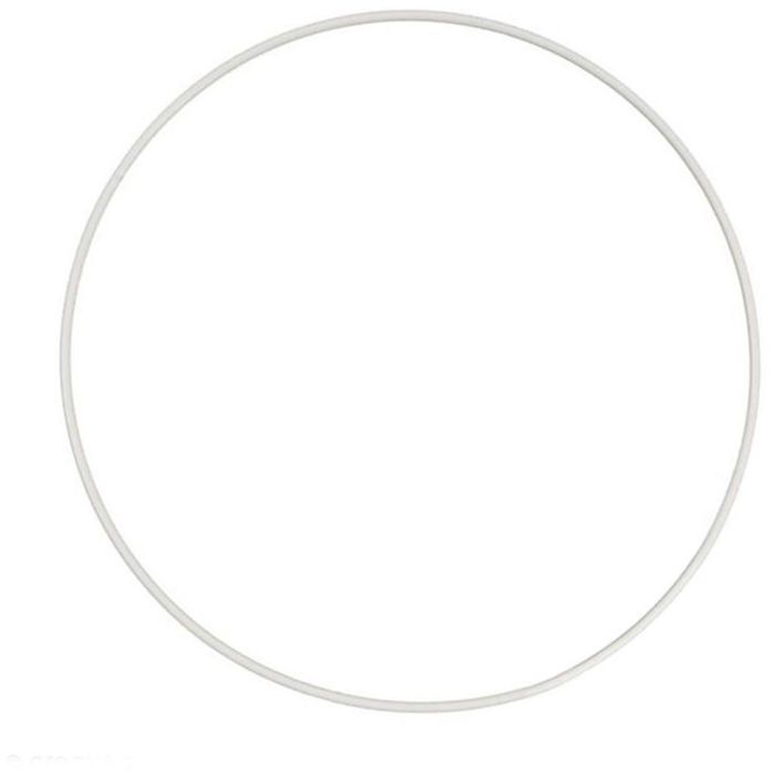 Kreis aus Metall, D 40 cm, Weiß, 1 Stk