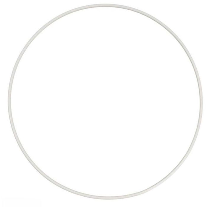 Kreis aus Metall, D 50 cm, Weiß, 1 Stk