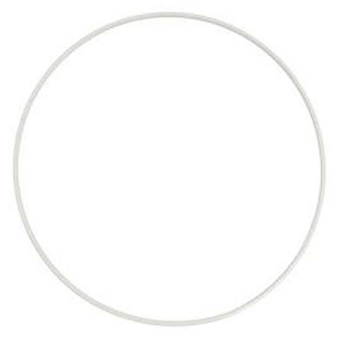 Kreis aus Metall, D 8 cm, Weiß, 1 Stk