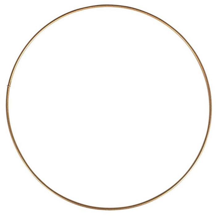 Kreis aus Metall, D 10 cm, Vergoldet, 1 Stk