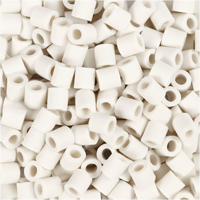 NABBI BioBeads, Größe 5x5 mm, Lochgröße 2,5 mm, medium, Weiß, 1000 Stk/ 1 Pck