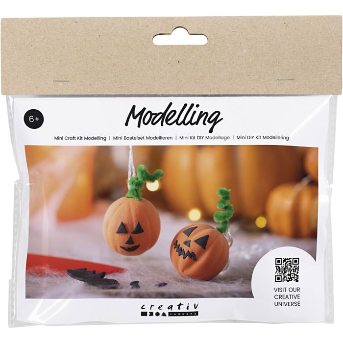 Mini Kreativ Set Modellieren, Kürbis, 1 Pck