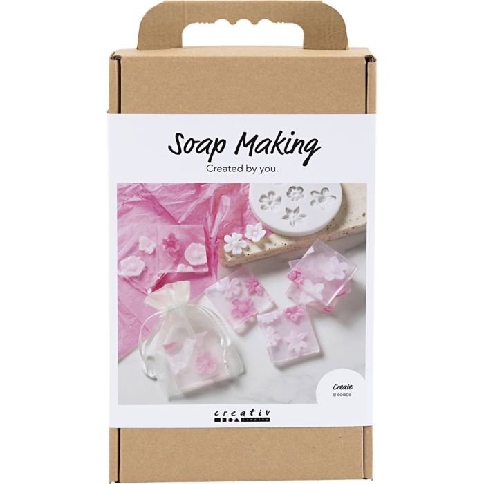 Kreativ Set Seifenherstellung, Blumen, Rosa/Pink, 1 Pck