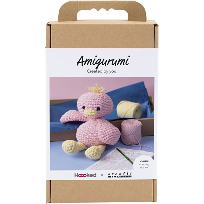 Kreativ Set Amigurumi, Entenküken, Hellpink, Hellgelb, 1 Pck