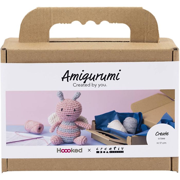 Kreativ Set Amigurumi, Honigbiene, Pastellfarben, 1 Pck
