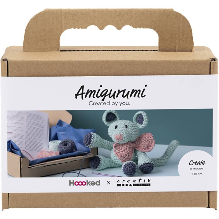 Kreativ Set Amigurumi, Maus, Mint, 1 Pck