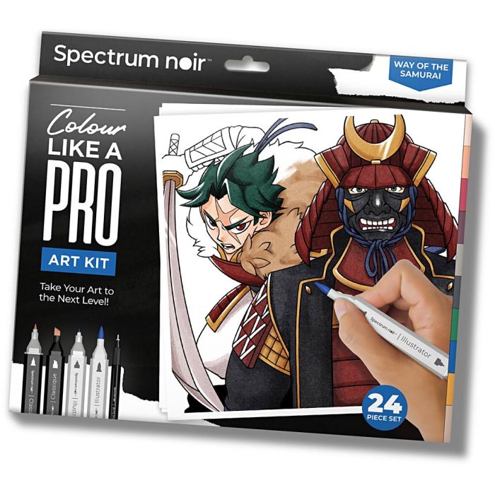 Kreativ Set Illustration, Weg des Samurai, Sortierte Farben, 1 Pck