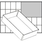 Einsetz-Box, Nr. A6-1, H 47 mm, Größe 157x109 mm, 1 Stk