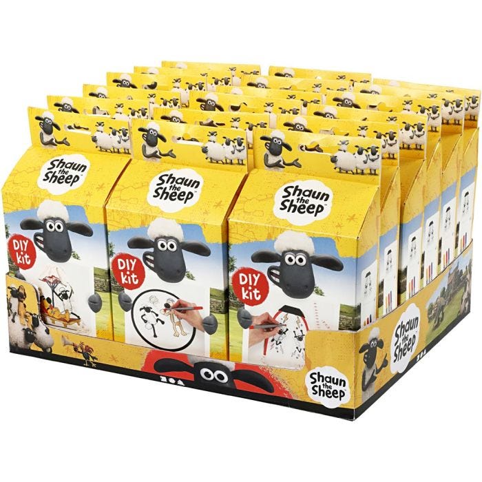 Tischdisplay mit Materialset-Sortiment, 18 Set/ 1 Pck