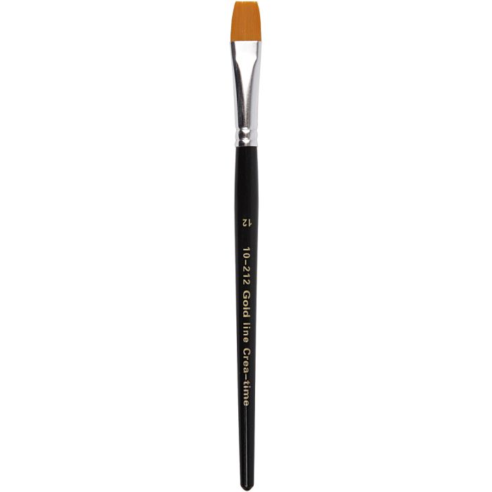 Gold Line Pinsel, Nr. 11, L 19 cm, B 9 mm, Flach, 6 Stk/ 1 Pck