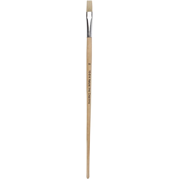 Nature Line Pinsel, 14, L 32 cm, B 12 mm, langer Griff, 12Stk/ 1 Pck