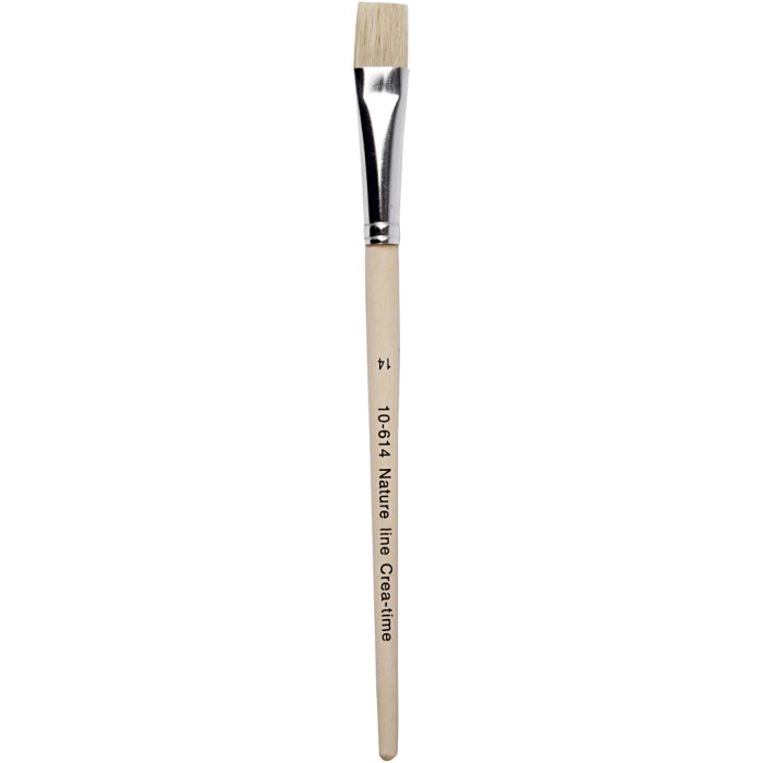 Nature Line Pinsel, 14, L 20 cm, B 15 mm, Flach, 12Stk/ 1 Pck