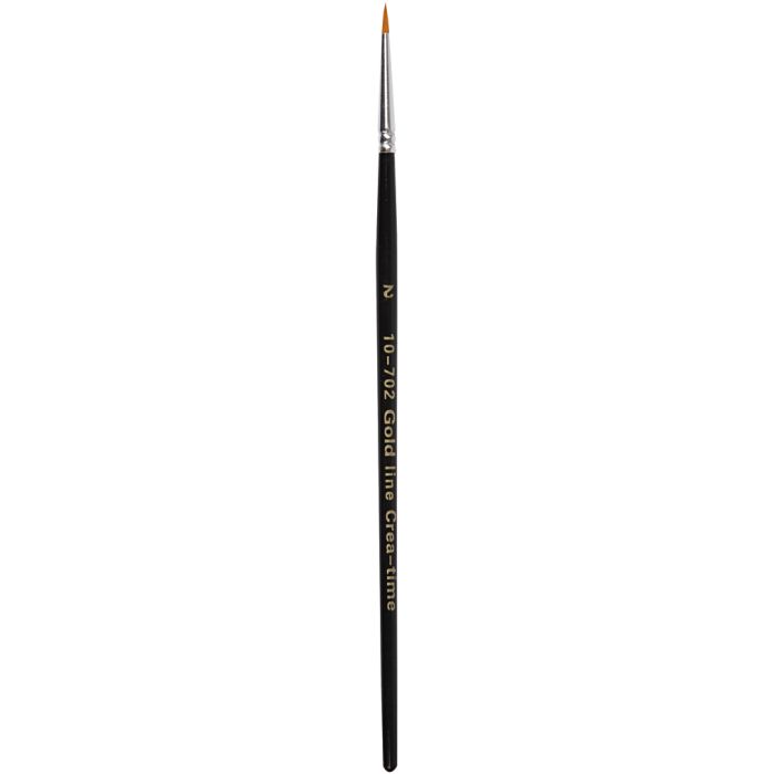 Gold Line Pinsel, Nr. 2, L 17 cm, B 2 mm, rund, 12 Stk/ 1 Pck