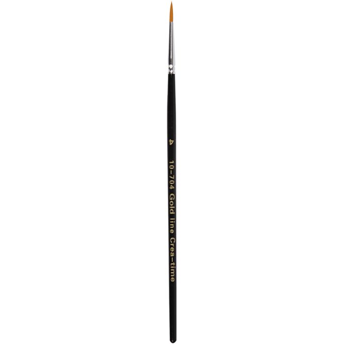 Gold Line Pinsel, Nr. 4, L 17 cm, B 2,5 mm, rund, 12 Stk/ 1 Pck