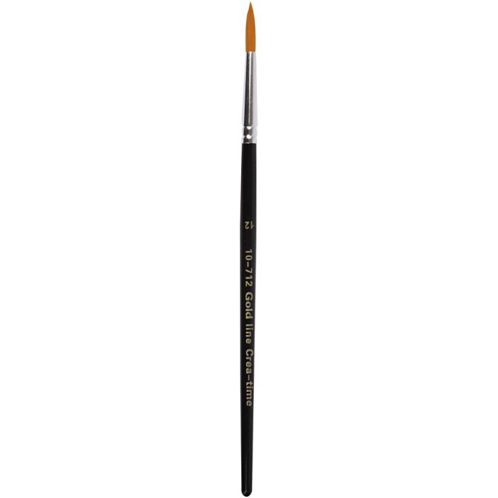 Gold Line Pinsel, 12, L 18,5 cm, B 5 mm, rund, 6Stk/ 1 Pck
