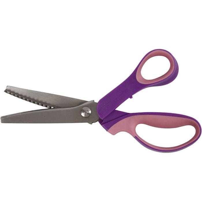 Zackenschere, L 23,5 cm, für Rechtshänder , 1 Stk