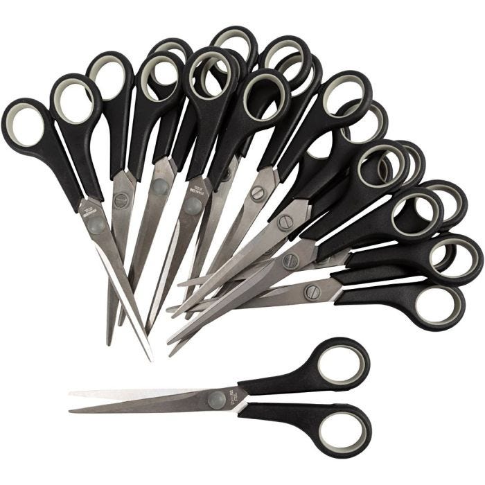 Kinderscheren, L 17 cm, für Rechts- und Linkshänder , 12 Stk/ 1 Pck