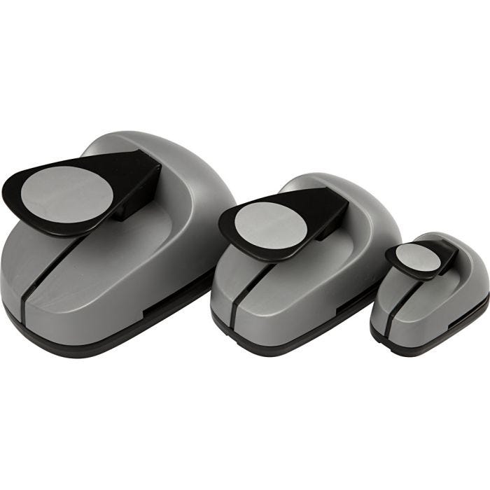 Stanzer-Set, Kreis, Größe 25+49+75 mm, 3 Stk/ 1 Pck
