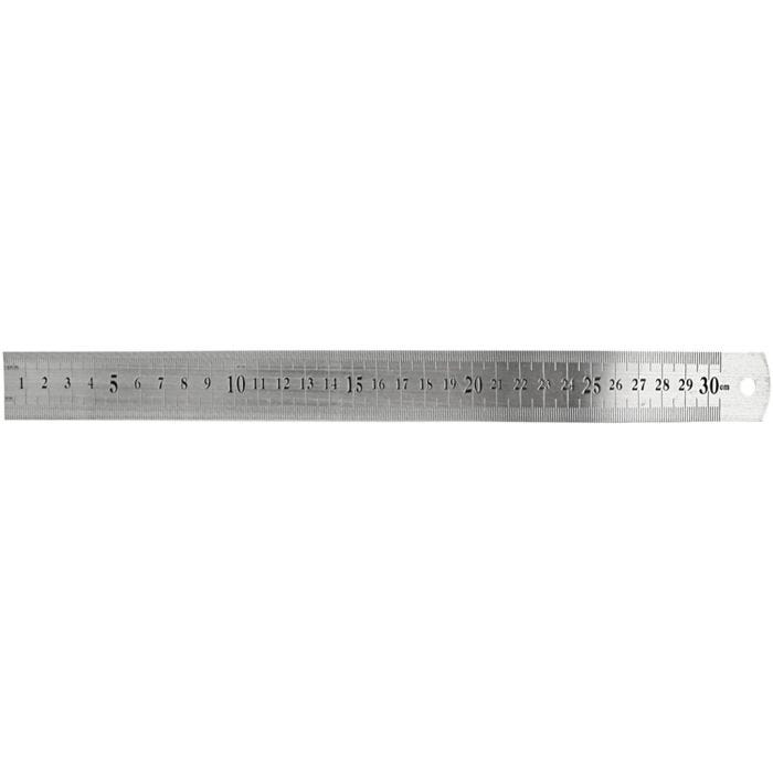 Metall-Lineal, L 30 cm, 1 Stk