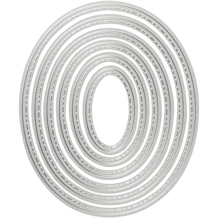 Stanz- und Prägeformen, Oval, Größe 5x3-12x10 cm, 1 Stk