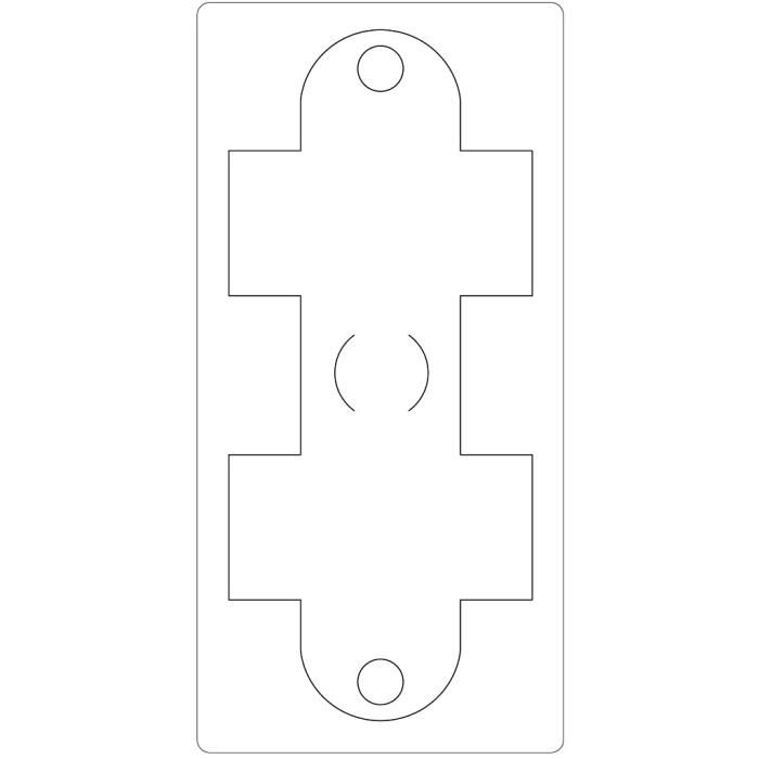 Stanzformen, Geschenkbox, Größe 15,2x30,37 cm, Dicke 15 mm, 1 Stk
