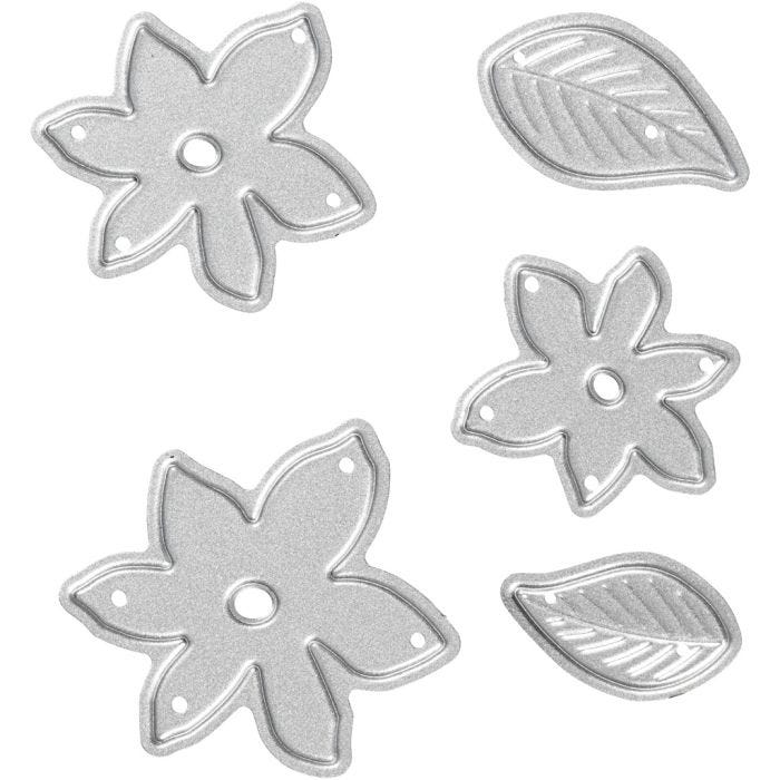 Stanz- und Prägeformen, Blüten &amp; Blätter, Größe 2-5x1,2-5 cm, 1 Stk