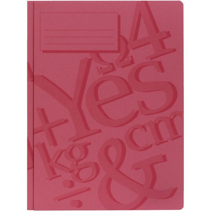Arbeitsmappe, A4, Rot, 100 Stk/ 1 Pck