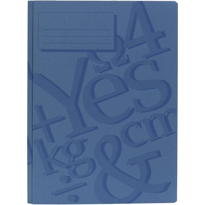 Arbeitsmappe, A4, Blau, 100 Stk/ 1 Pck