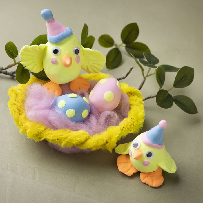 Osterfamilie aus Silk Clay®
