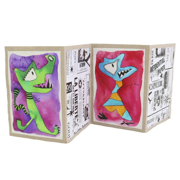 Monster, gezeichnet mit der „falschen“ Hand