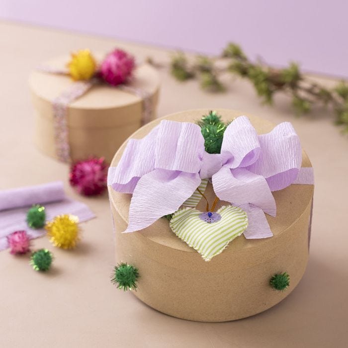 Runde Geschenkschachteln aus Karton