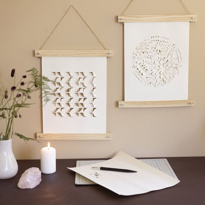Papierkunst in Bilderleisten