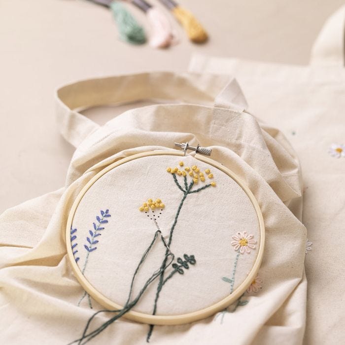 Mini Bastelset: Sticken lernen