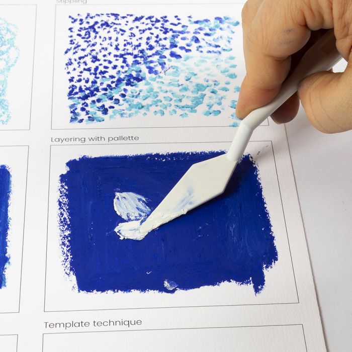 So verwendest du einen Spachtel, um Schichten und Texturen mit Ölpastellfarben zu kreieren