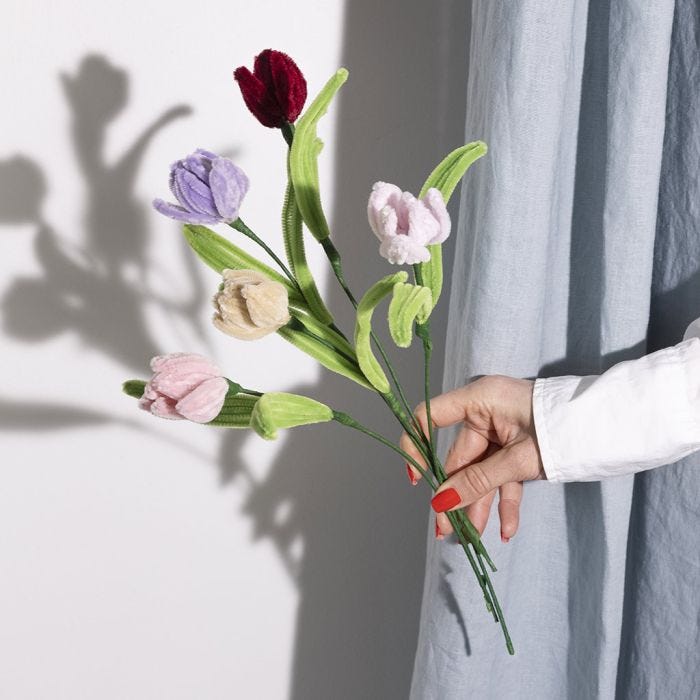 Tulpen aus Pfeifenreinigern
