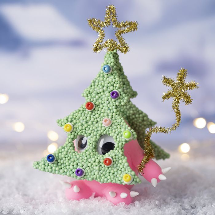 Weihnachtsmonster aus Silk Clay® und Foam Clay®